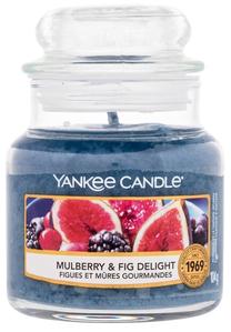 Žvakė, aromatinė Yankee Candle Mulberry & Fig Delight, 20 - 30 h, 104 g, mėlyna sp.