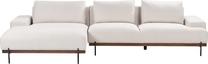 Kampinė sofa Beliani Manifred, smėlio sp., dešininė, 316 x 146 cm x 79 cm
