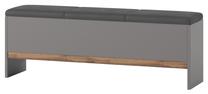 Prieškambario suoliukas Szynaka Meble 65, pilka sp., 165 cm x 35 cm x 47 cm