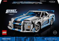 Konstruktorius LEGO® Technic „Greiti ir įsiutę 2“ Nissan Skyline GT-R (R34) automobilis 42210, 1410 vnt.