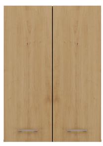 Pakabinama vonios spintelė Pola Mini DD, antracito sp./ąžuolo sp., 30 cm x 64 cm x 90 cm