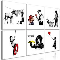 Reprodukcija Artgeist Banksy Style N9579-DKXPWD, 120 cm x 80 cm