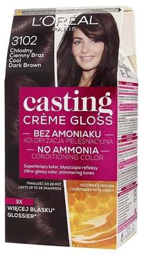 Matu krāsa L’Oréal Paris Casting Creme Gloss, cool dark brown krās., 3102, 180 ml
