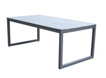 Lauko stalas Stardust, pilkas, 200 cm x 100 cm x 75 cm