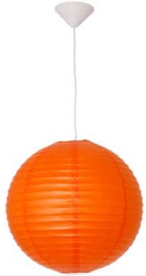Valgusti rippuv IC Lite Paper 391881, E27, 1 x 60 W, oranž v. / valge v.