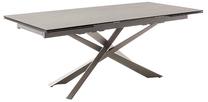 Valgomojo stalas išskleidžiamas MC Akcent Tesero, antracito sp./nerūdijančiojo plieno sp., 200 - 300 cm x 95 cm x 76 cm