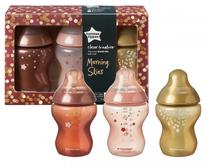 Bērnu pudele dzeršanai Tommee Tippee Metallic Skies, 260 ml, 0 mēn.
