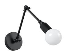Valgusti seinale Sollux Stark 706095, E27, 1 x 60 W, must v. / must v.