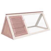 Grauzēju būris VLX Rabbit Cage, 98 cm x 50 cm x 41 cm, brūna krās./balta krās.