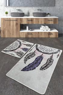 Vonios kilimėlių rinkinys Foutastic Parast 359CHL2553, įvairių spalvų, 60 cm x 100 cm