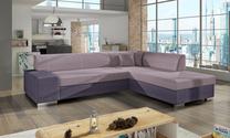 Kampinė sofa Porto Soro 61, Soro 65, rožinė sp., dešininė, 217 x 278 cm x 74 cm