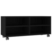 TV galds VLX 800181, melna krās., 90 cm x 35 cm x 35 cm