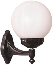 Sieninis lauko šviestuvas Opviq BAP-68160-BSY-M1-OP, 60W, E27, IP65, juoda sp., 25 cm x 30 cm