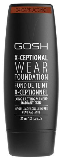 Skystas makiažo pagrindas Gosh X-Ceptional Wear, 24 cappuccino, 35 ml