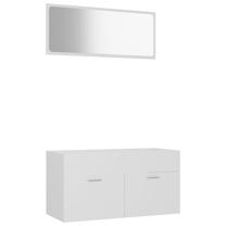 Vonios kambario baldų komplektas VLX 804800, balta sp., 38.5 cm x 90 cm x 46 cm