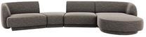 Modulinė sofa Micadoni Miley Haga16, pilka sp., dešininė, 320 x 132 cm x 70 cm