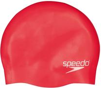 Plaukimo kepuraitė Speedo Plain Moulded Jr Junior Plain, raudona sp.