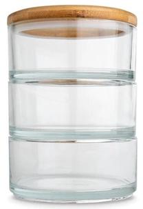 Lielapjoma produktu konteiners Ooni, 0.97 l, koka krās./caurspīdīga krās.