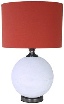 Galda stāvlampas Home4you Luxo 85464, E27, 60W, sarkana krās./balta krās.