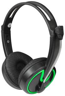 Проводные наушники Vakoss Msonic MH563KE, черный цв./зеленый цв.