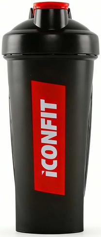 Поилки и шейкеры для спорта ICONFIT, черный цв., пластик, 0.8 л