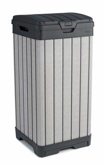 Šiukšliadėžė Keter Rockford, pilka sp., 125 l, 87.4 cm x 41 cm