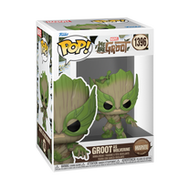 Rotaļlietu figūriņa Funko POP! We Are Groot Groot As Wolverine 1396, zaļa krās./brūngans krās.