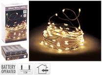 Lempučių girlianda, 2 m, šiltai balta sp., 40 LED