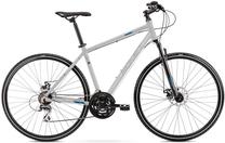 Velosipēds hibrīds Romet Orkan 1 M, 28 ", 19" rāmis, zila krās./sudraba krās.
