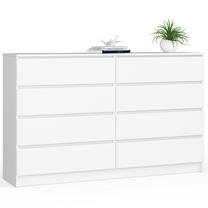Komoda Akord Furniture Factory K160, balta sp., 99 cm x 160 cm x 40 cm