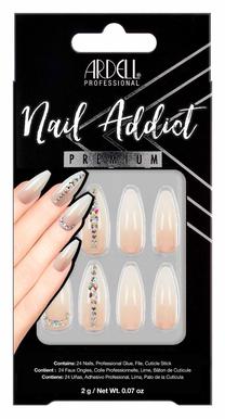 Pielīmējamie nagi Ardell Nail Addict, balts krās./bēša krās., 27 gab.