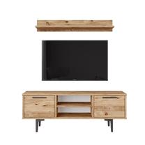 Svetainės baldų komplektas Kalune Design MS1-AG, vidaus, ruda sp.
