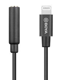 Adapteris Boya BY-K3 3.5 mm female, Apple Lightning, 0.2 m