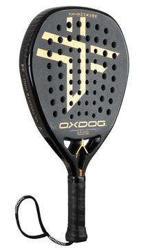 Padel tenisa rakete Oxdog Ultimate Pro+ 2023, melna krās.