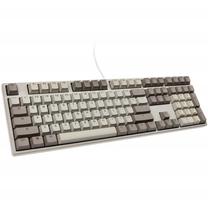Bezvadu spēļu tastatūra Ducky Vintage Cherry MX Black, DE, pelēka krās.