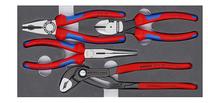 Plokščių replių komplektas Knipex 00 20 01 V15, 4 vnt.