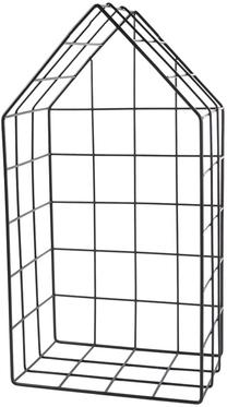Sieninė lentyna THK-065436, juoda sp., 45 cm x 16 cm x 24 cm