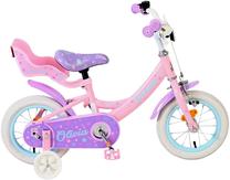 Vaikiškas dviratukas su papildomais ratukais, vaikų Volare Olivia CB LSO, rožinė sp., 12"