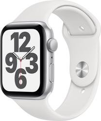 Viedais pulkstenis Apple Watch SE GPS 44mm Aluminum White Sport Band LT, balts krās.