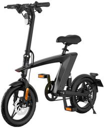 Elektrinis dviratis HX H1, 14", 250 W, 10.4 Ah, juoda sp.