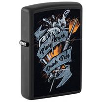 Зажигалка Zippo Darts Design 48679, черный цв.