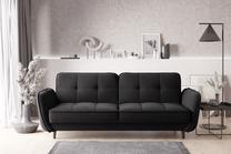 Sofa Bellis Flores 10, juoda sp., 90 x 220 cm x 83 cm