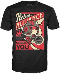 T-krekls Funko POP! Tees: Star Wars Poe Dameron, melna krās., xs
