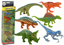 Figūrėlių rinkinys Lean Toys Dino Hunter Dino Park, 6 vnt., įvairių spalvų