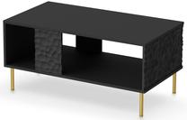 TV staliukas Bullet LAW-1, aukso sp./juoda sp., 90 cm x 50 cm x 43 cm