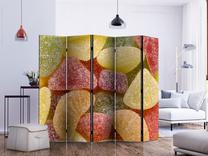 Širma Artgeist Tasty Fruit Jellies II Paraventtc0689, įvairių spalvų, 225 cm x 172 cm
