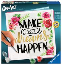 Glezna pēc numuriem Ravensburger CreArt Make your dreams happen