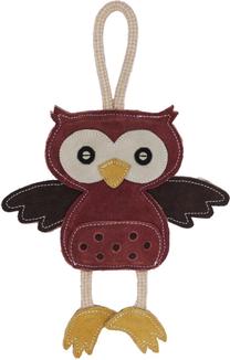 Игрушка для собаки, плюшевый Kerbl Owl, 31 см, белый цв./желтый цв./красный цв.