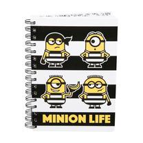 Sąsiuvinis Minions MIN13-652, linijomis, A5, 100 lapų, Balta sp./Juoda sp./Geltona sp.