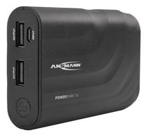 Lādētājs-akumulators (Power bank) Ansmann 07, 6600 mAh, melna krās.